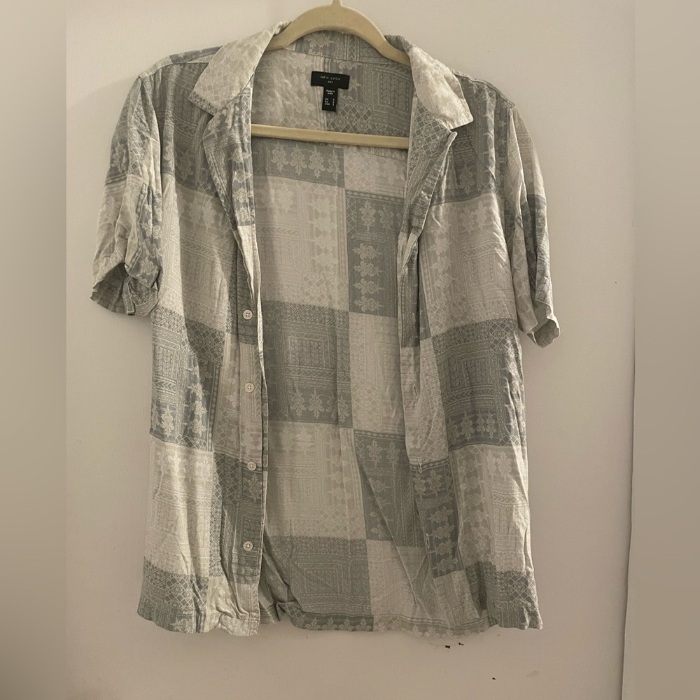 New Look Paisley shirt gray